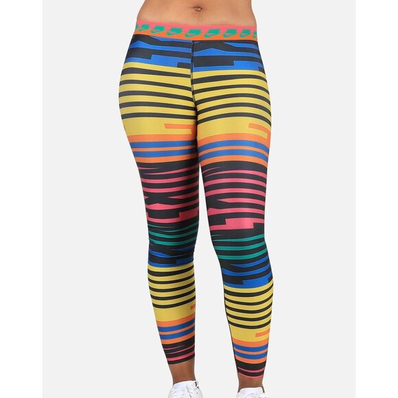 Nike Women's Sportswear Striped Indy Graphic Leggings Tights, Multicolor Size XL - Picture 7 of 10